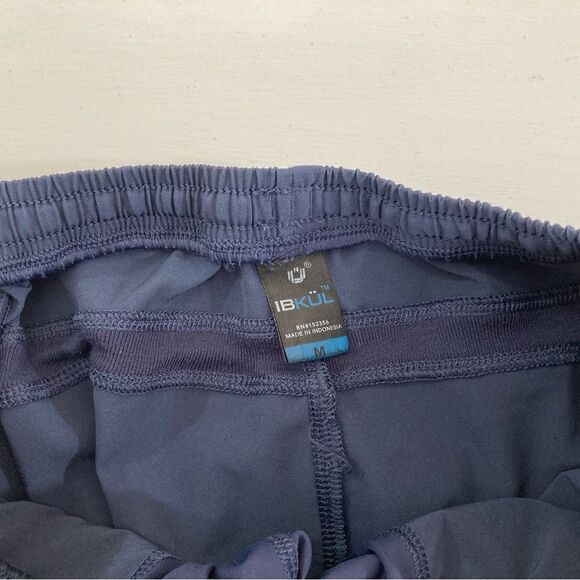 IBKUL Men’s Shorts M Navy Blue Long Athletic Casual Summer Athleisure - Picture 6 of 11